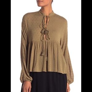 Fanco textured woven blouse